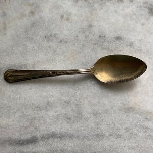 Vintage Cathedral silver plated spoon